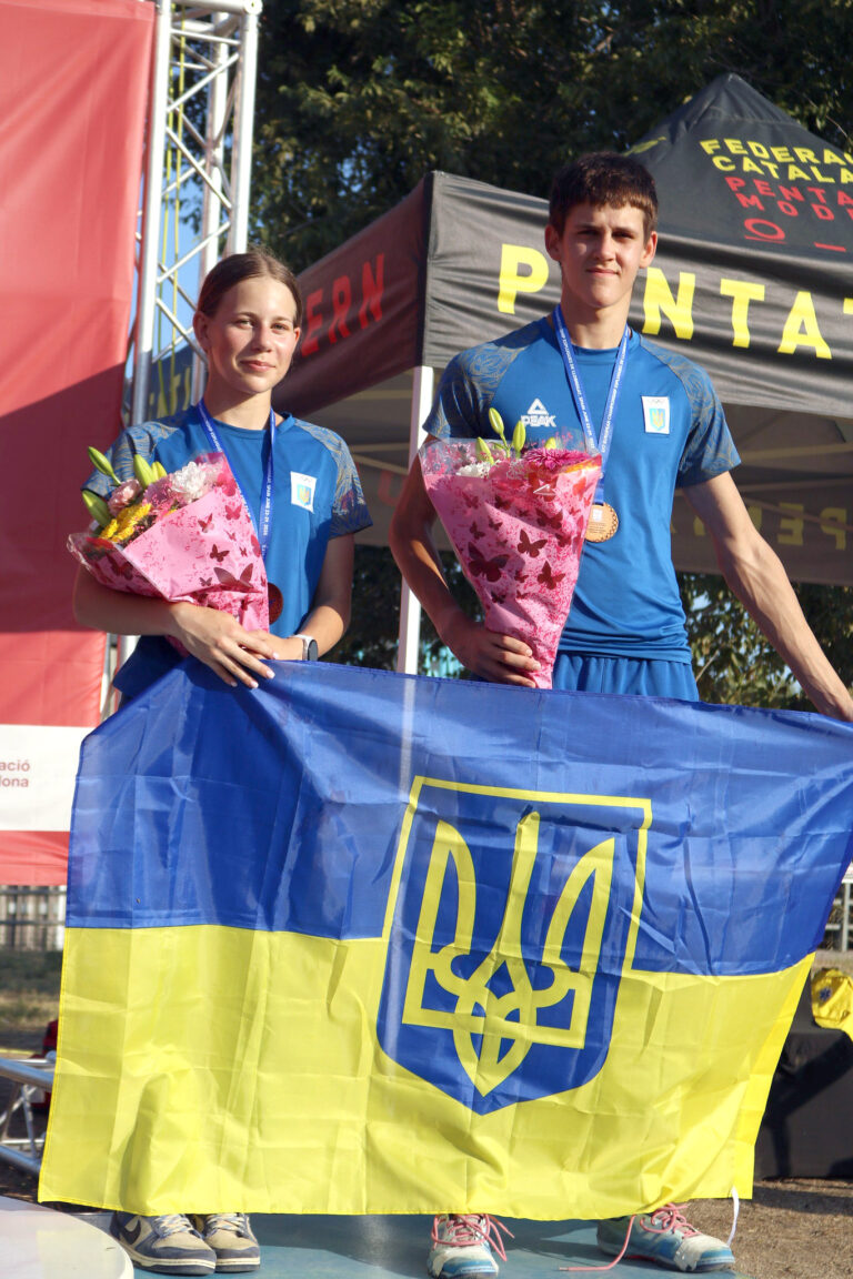 Кирило Підопригора та Єва Чайка  бронзові призери у естафеті мікс на Чемпіонаті Європи U17 у Барселоні